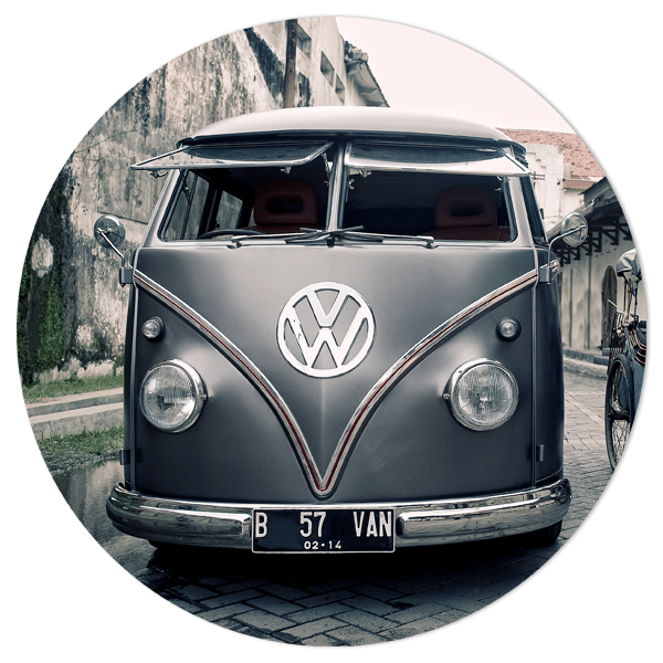 Vrijgevigheid Tegenover Eigenlijk Muurcirkel - Volkswagen bus T1 | Villa Stijlvol
