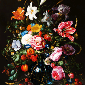 Behang - Fotobehang Jan Davidsz de Heem vaas met bloemen - Villa Stijlvol