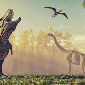 Behang - Fotobehang Dinosaurus